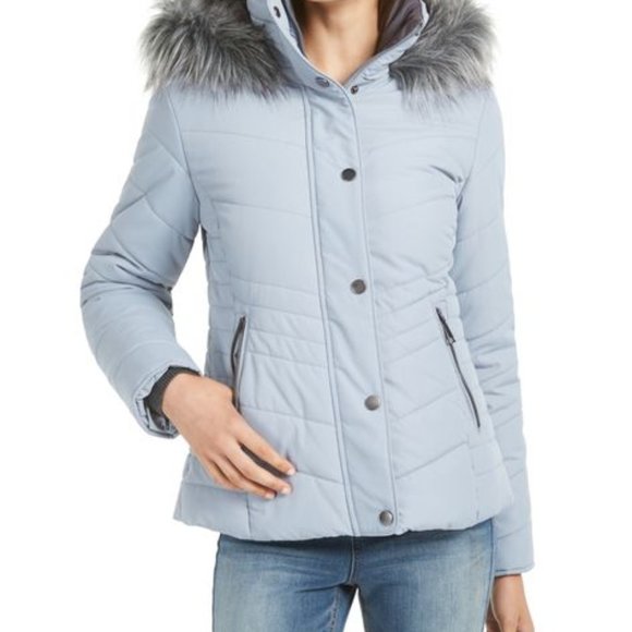 junior fur hood coat